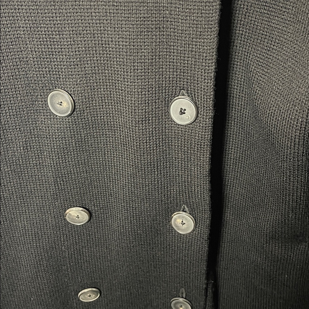 Vince. 100% Wool double breasted longline knit coat/cardigan size M - Picture 6 of 8